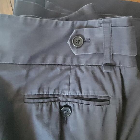 BCBGMaxaria Wide Leg Mid Rise Flat Front Dress Pant Old Money Slacks Size 04 - Picture 10 of 14